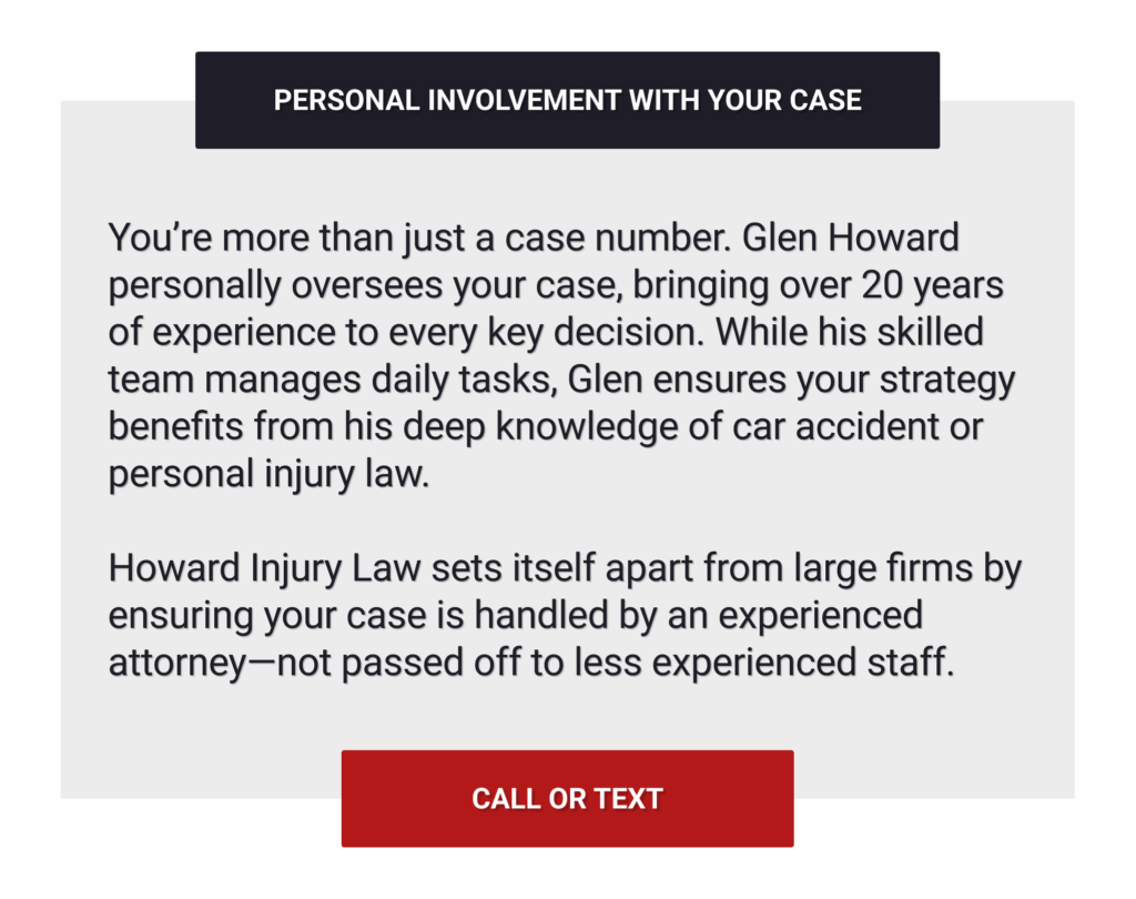 Glen Howard Attorney has personal involvement with your case | Howard Injury Law based in Las Vegas
