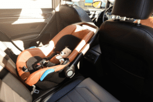 Baby child seat in a car for safety