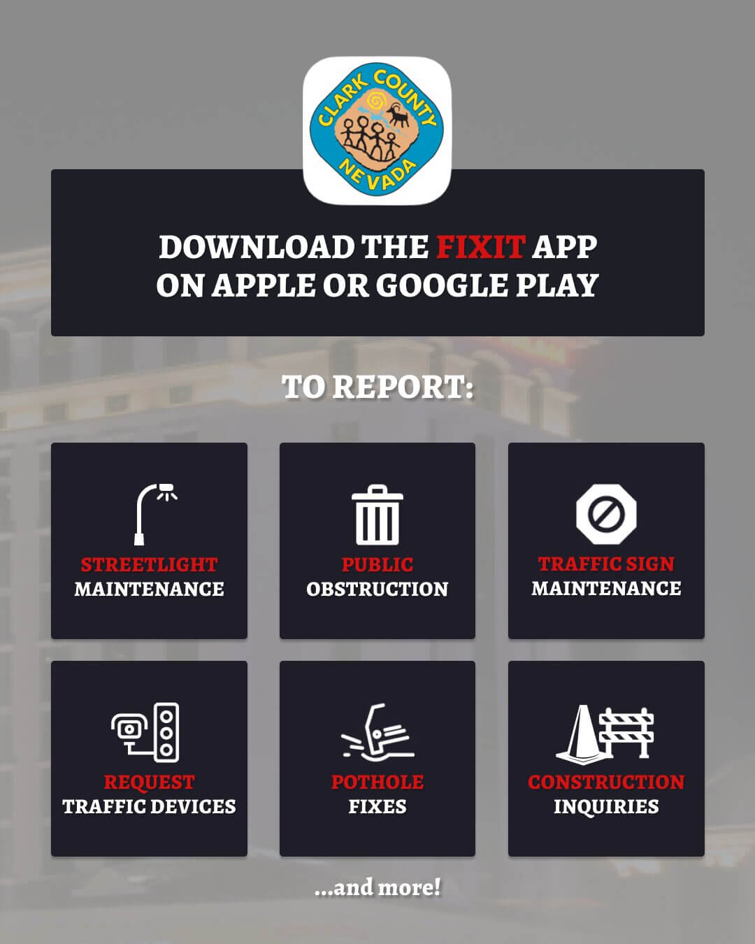 Public Works Clark County Fixit Las Vegas | Howard Injury Law