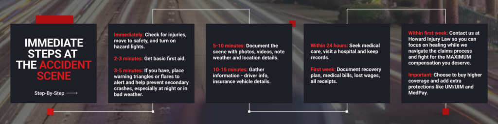 Steps after a car accident | Howard Injury Law