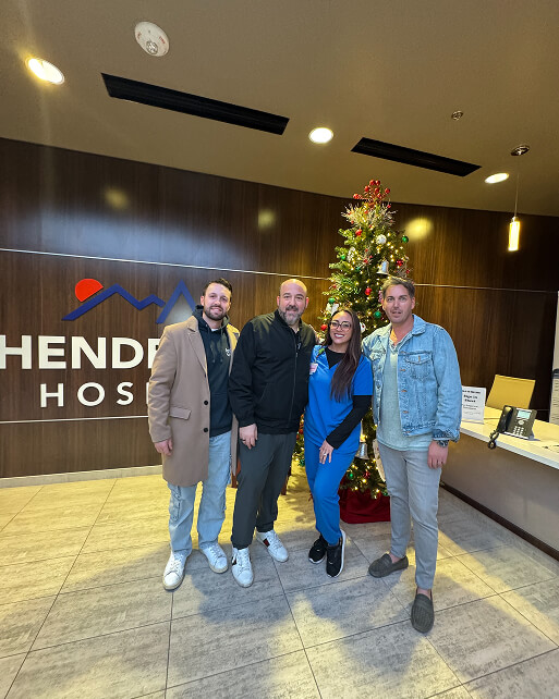 Vegas Brunch Boys + NICU Nurse Cassandra + Glen Howard at Henderson Hospital 1
