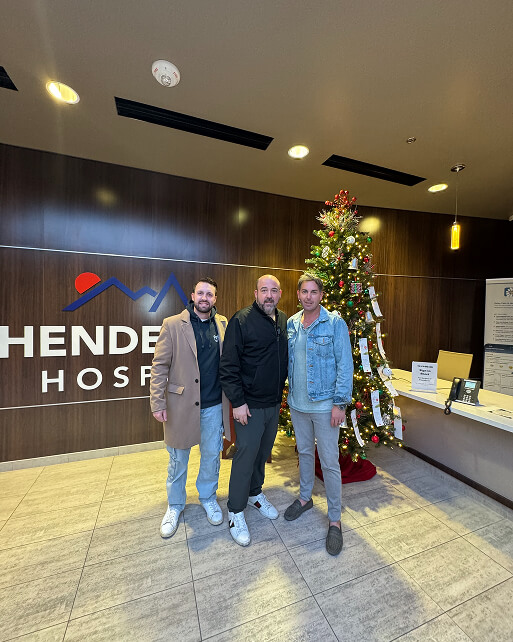 Vegas Brunch Boys and Glen Howard at Henderson Hospital 1