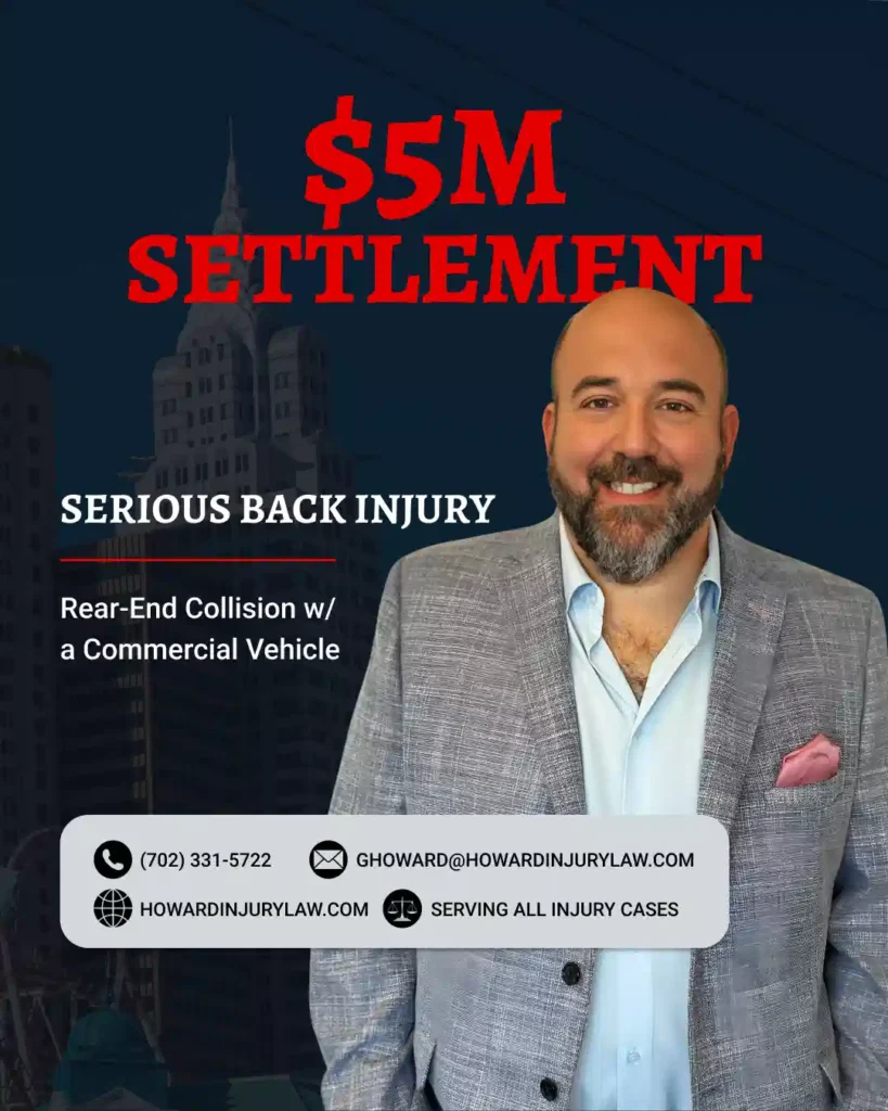 5 million car accident settlement by Howard Injury Law in Las Vegas