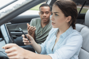 Rideshare Driver Distracted Accident Las Vegas