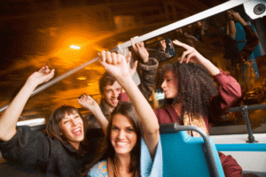 Who is liable for a party bus accident in Las Vegas?